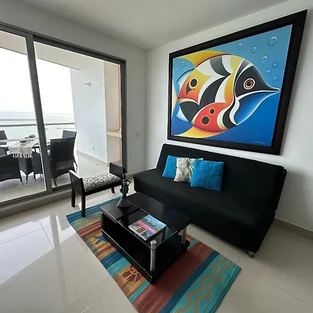 Amplios Aptos De Lujo Frente A La Playa A 5 Minutos Del Centro Y Del Aeropuerto, En Edificio Con Piscina, Jacuzzi, Sauna, Gimnasio, Turco Y Seguridad Las 24 Hs. Apartment Cartagena