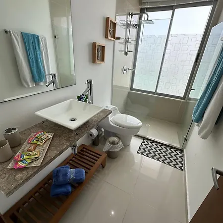 Apartment Amplios Aptos De Lujo Frente A La Playa A 5 Minutos Del Centro Y Del Aeropuerto, En Edificio Con Piscina, Jacuzzi, Sauna, Gimnasio, Turco Y Seguridad Las 24 Hs. *